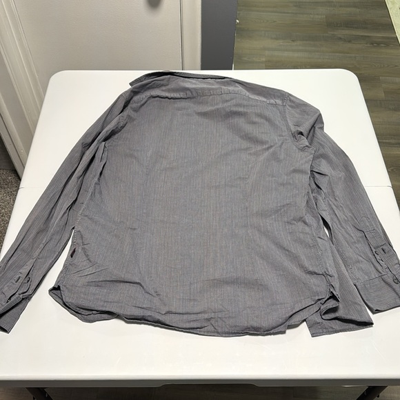 John Varvatos Gray Casual Button Down Shirt - Picture 7 of 8